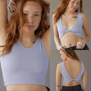 Urban Outfitters Out from Under Wrap It Up Seamless Tank Top Blue Women's M/L